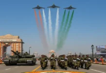 77वें गणतंत्र दिवस पर कर्तव्य पथ पर दिखेगा सैन्य शक्ति, संस्कृति और जनभागीदारी का भव्य संगम 77वें गणतंत्र दिवस पर कर्तव्य पथ पर भारतीय सेना की परेड और वायुसेना का तिरंगा फ्लाई-पास्ट