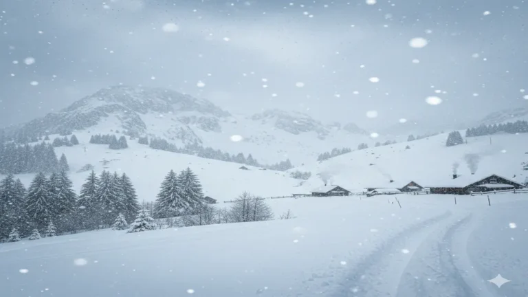 अफगानिस्तान के पहाड़ी इलाके में भारी बर्फबारी के बाद बर्फ से ढके घर और बंद सड़कें